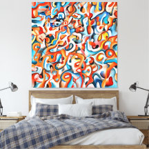 Impression de toile moderne - Couleurs Abstraites