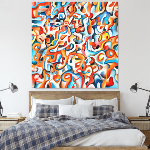 Impression de toile moderne - Couleurs Abstraites