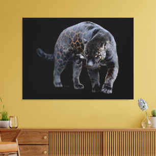 Impression de toile noire Jaguar Diablo