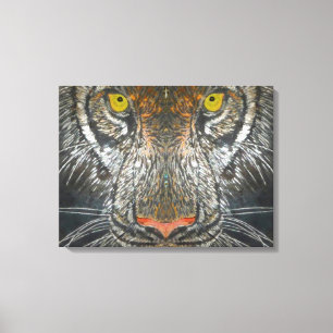 Impression de toile - Portrait de tigre