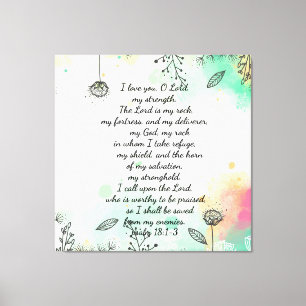 Impression de toile Psalm 18
