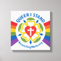 Impression de toile "Queer I Stand"