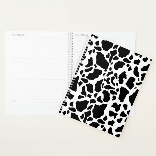 Impression de vache noire et blanche (Devant avec enveloppe)