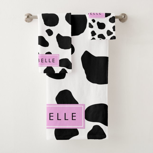 Impression De Vache, Spots De Vache, Noir Et Blanc (En situation)
