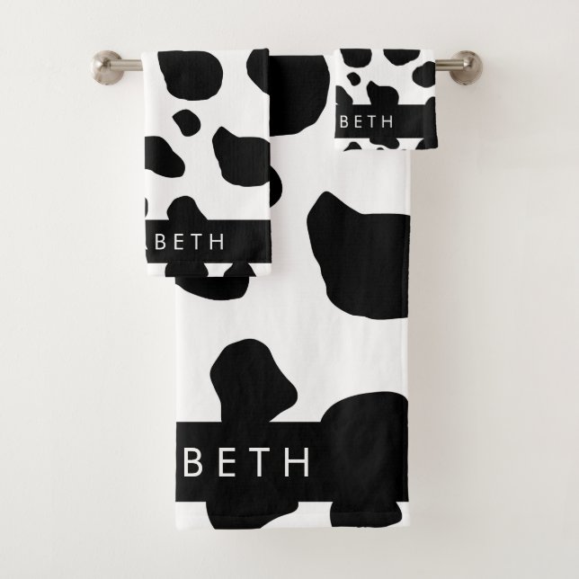 Impression De Vache, Spots De Vache, Noir Et Blanc (En situation)