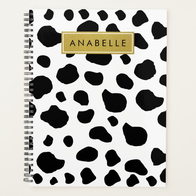 Impression De Vache, Spots De Vache, Noir Et Blanc (Devant)