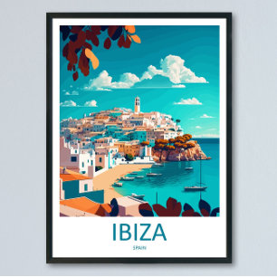 Impression de voyage à Ibiza Art mural Ibiza Suspe