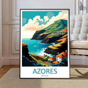 Impression de voyage aux Açores Art mural Açores D