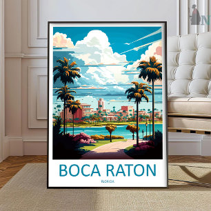 Impression de voyage Boca Raton Art mural Boca Rat
