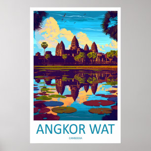 Impression de voyage d'Angkor Wat Mur d'art d'Angk