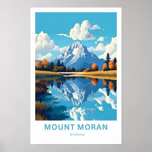 Impression de voyage du mont Moran (Devant)