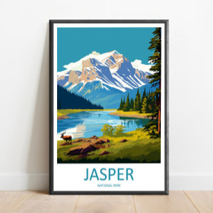 Impression de voyage du parc national Jasper Art m
