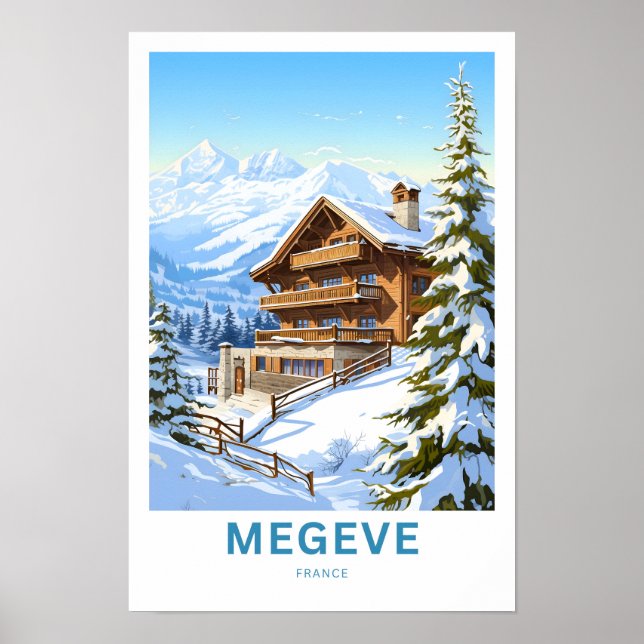 Impression de voyages Megeve France (Devant)