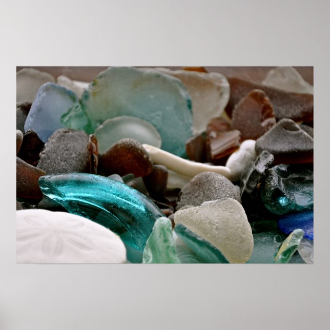 Impression des éclats de verre de mer (Devant)