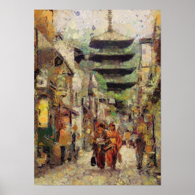Impression des rues de Kyoto (Devant)