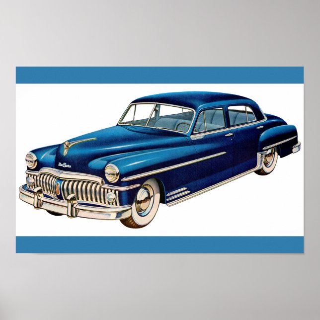Impression DeSoto bleue 1950 (Devant)
