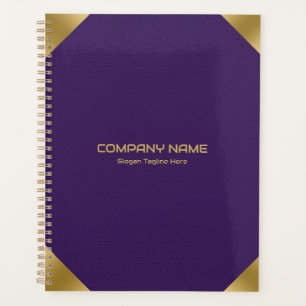 Impression d'image en cuir violet avec accents or