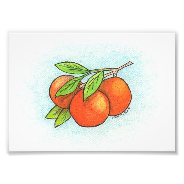 Impression d'images d'oranges (Devant)