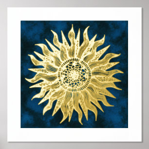 Impression d'or Sun Mandala