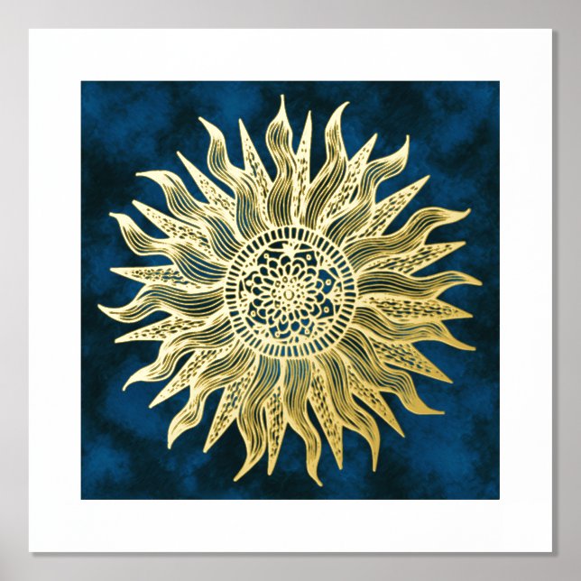 Impression d'or Sun Mandala (Recto)