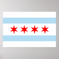 Impression drapeau de Chicago
