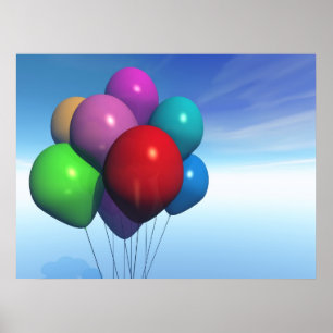 Impression du bloc de ballons de fête