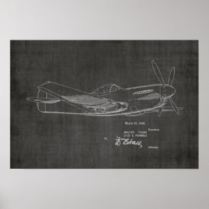 Impression du dessin d'art breveté d'avion 2ÈME GU