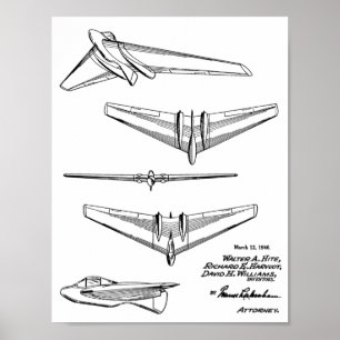 Impression du dessin d'art de l'avion de l'escadre