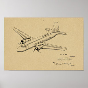 Impression du dessin d'art sur les brevets d'avion