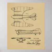 Impression du dessin d'art sur les brevets d'avion
