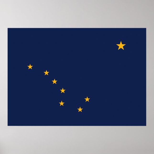 Impression du drapeau de l'Alaska (Devant)