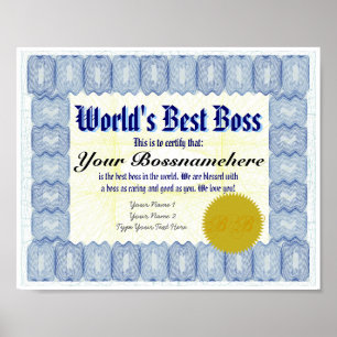 Impression du meilleur certificat B du monde