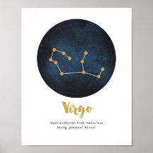 Impression du signe Virgo star