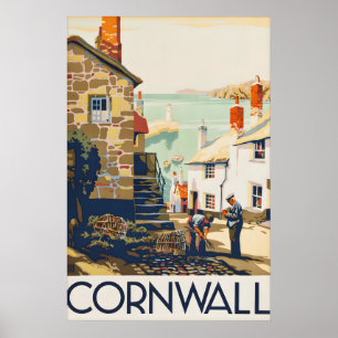 Impression d'une affiche de voyage vintage de Corn