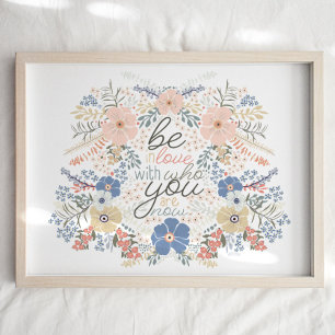 Impression d'une citation florale