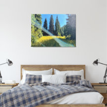 Impression d'une toile de forêt magique