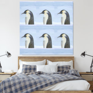 Impression Empereur en toile de pingouin