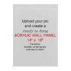 L'art acrylique 14 x 10 de mur - ajoutez le PICS