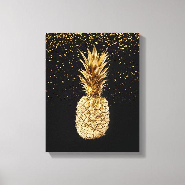 Impression en toile d'ananas or (Recto)