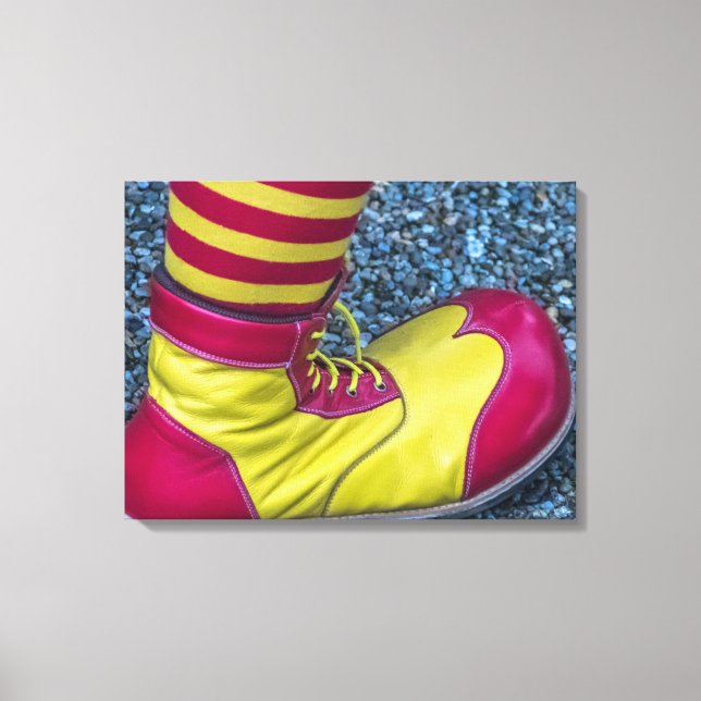 Impression en toile de chaussures clown (Recto)