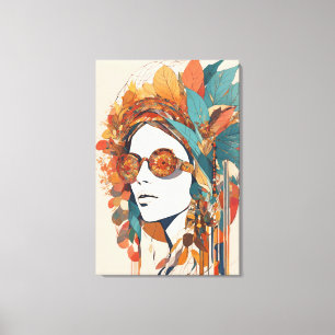 Impression en toile étirée Boho