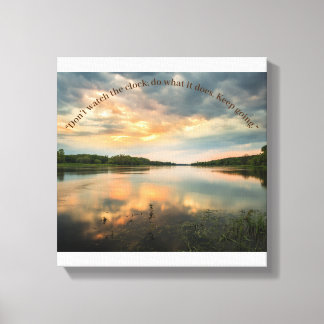 Impression en toile étirée du coucher de soleil de