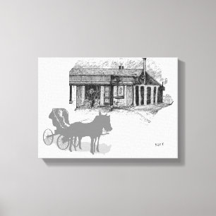 Impression en toile étirée : Journée dans le pays