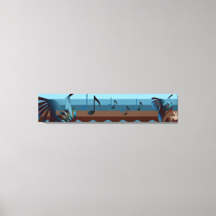 Impression en toile Kokopelli 50x10 Sud-Ouest