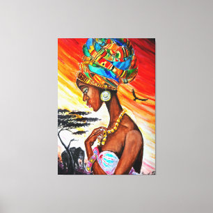 Impression en toile Princesse Africaine