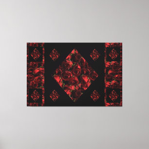 Impression en toile rouge Abstraite