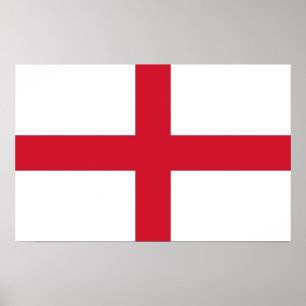 Impression encadrée avec Drapeau d'Angleterre