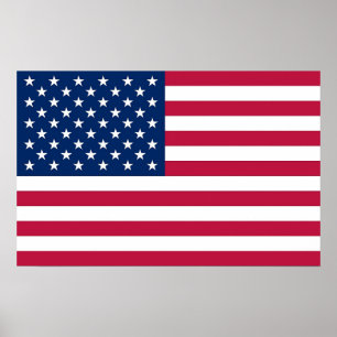 Impression encadrée avec Drapeau des États-Unis