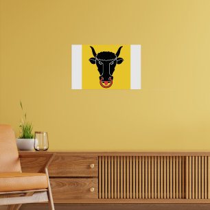 Impression encadrée avec le drapeau d'Uri, Suisse
