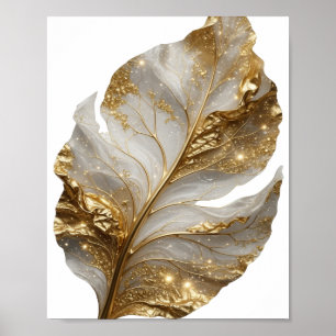 Impression feuille d'or élégante en or